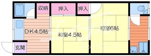 ルールドハウス箕面Ａ棟の物件間取画像